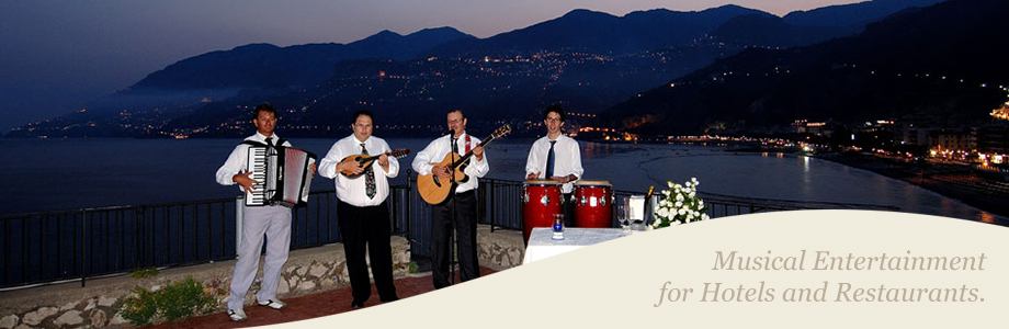 Entertainment on the Amalfi Coast.